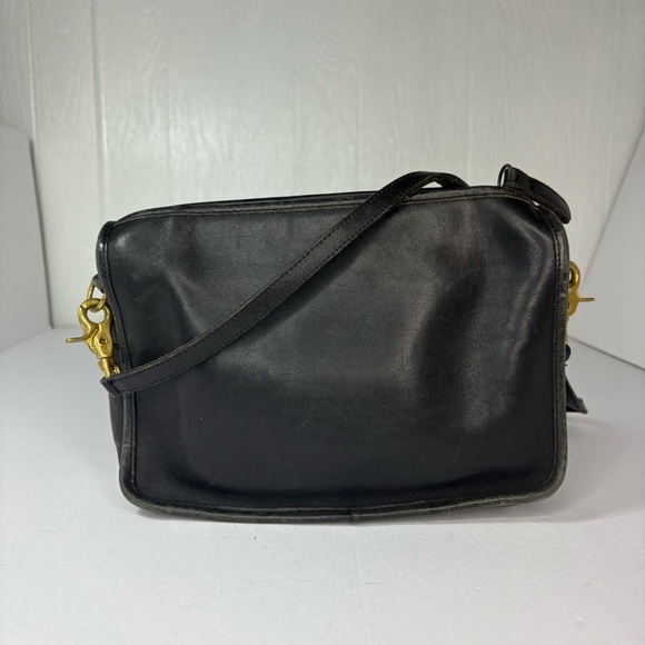 Vintage Coach Bonnie Cashin Black Leather Crossbody Bag - Picture 1 of 14